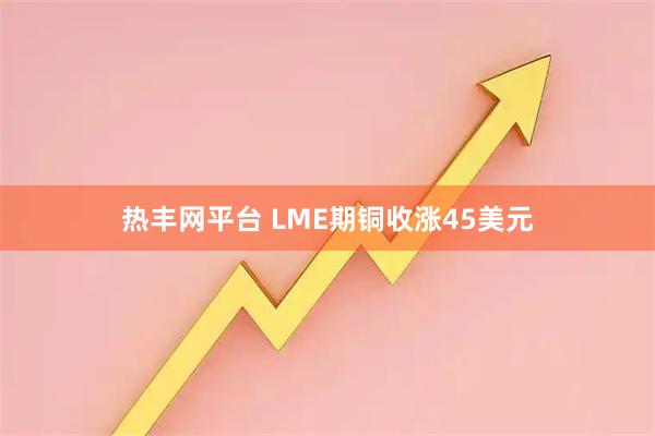 热丰网平台 LME期铜收涨45美元
