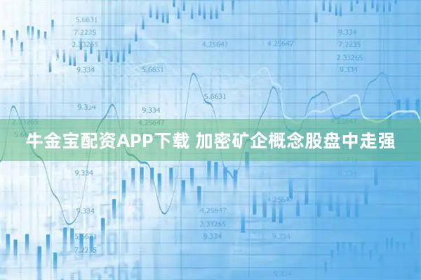 牛金宝配资APP下载 加密矿企概念股盘中走强